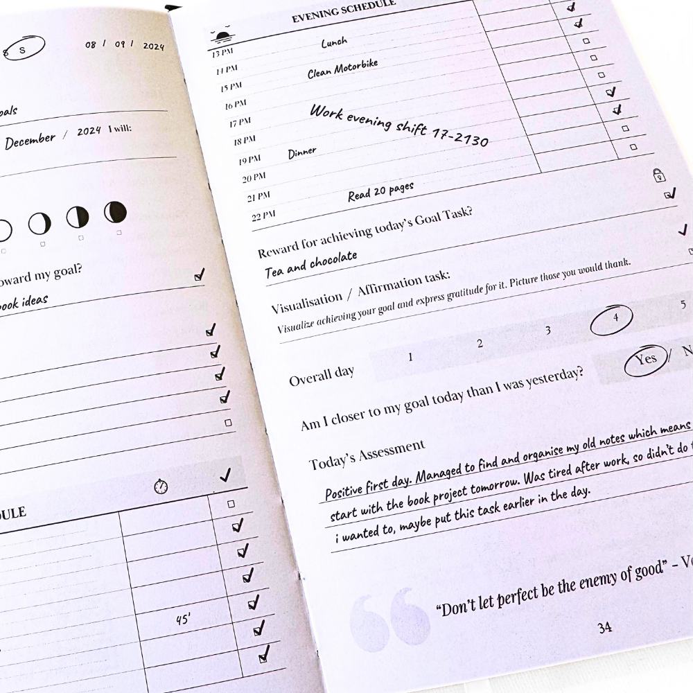 100-Day Goal Daily Planner